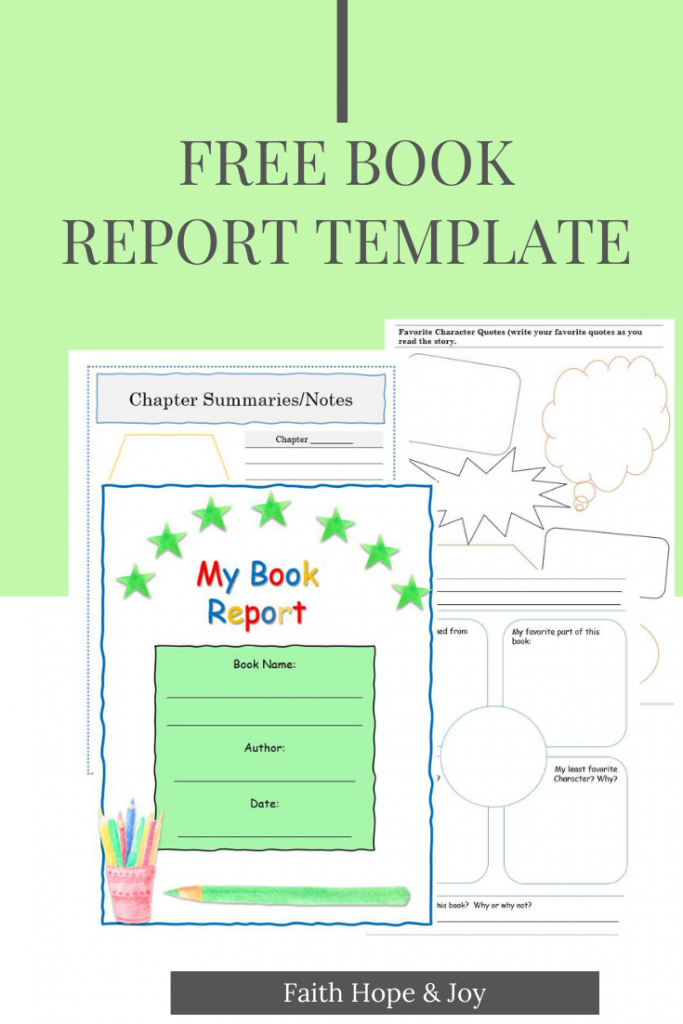Free Book report template.  Help your kids write a book report.  #homeschooling, #reading