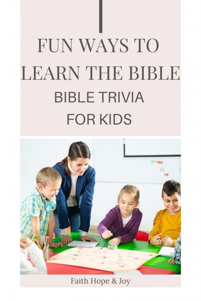 Make learning the Bible fun with Bible trivia games for kids.  Challenge yourself and your kids with Bible trivia games.