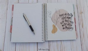 Encouraging monthly Bible verse in the DaySpring Planners
