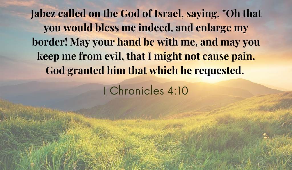 I Chronicles 4:10 - Prayer of Jabez