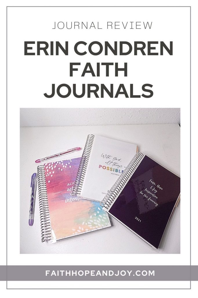 Make faith journaling a daily habit.  See the Erin Condren Faith Journal collection.