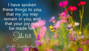 John 15:11 Joy with Jesus