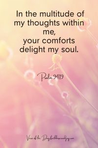 Psalm 94:19 God's joy