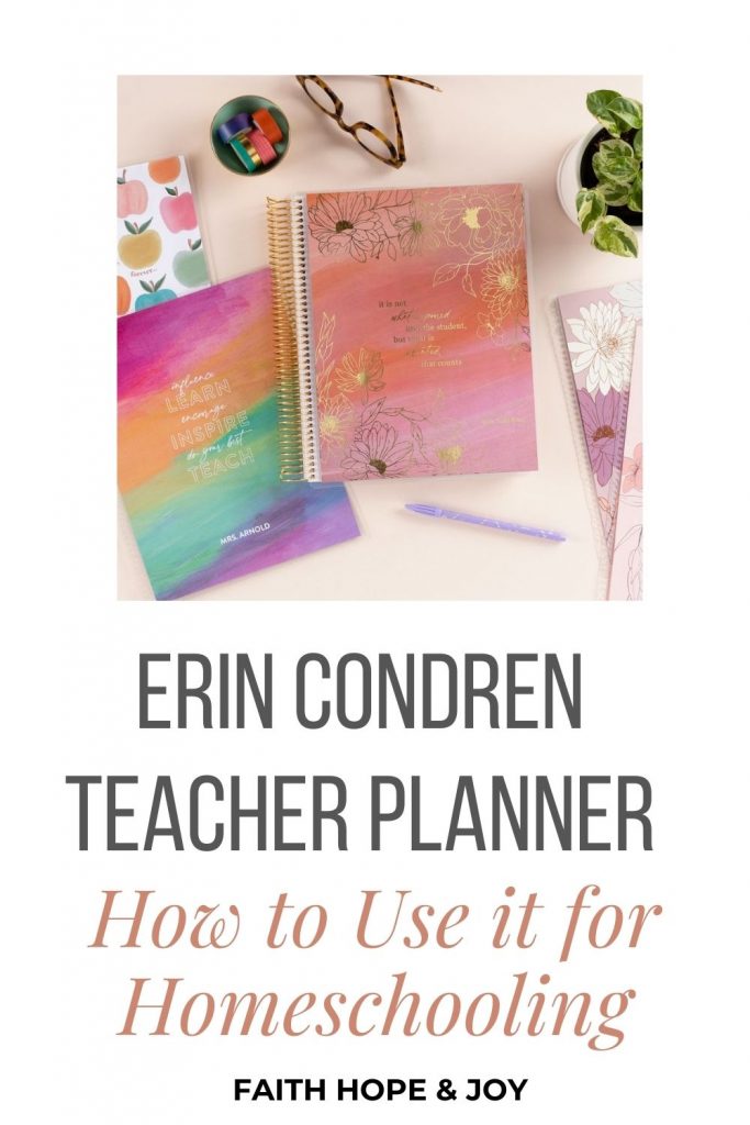 How to use the Erin Condren Teacher Planner for homeschooling