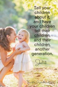Joel 1:3 what to teach our children