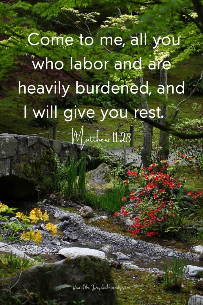 Matthew 11:28 an invitation to rest