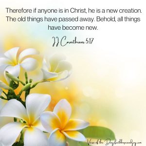 II Corinthians 5:17 a New creation